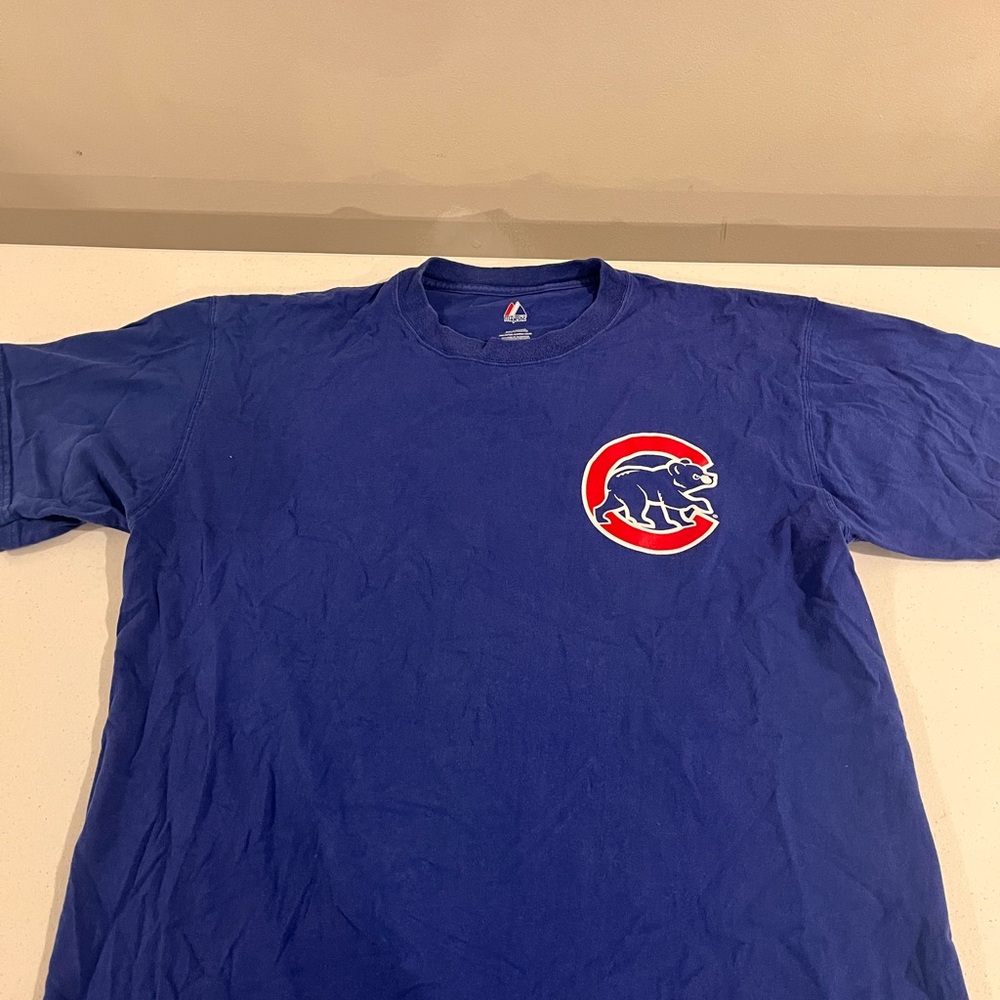 Majestic Blue Chicago Cubs Men's Shirt